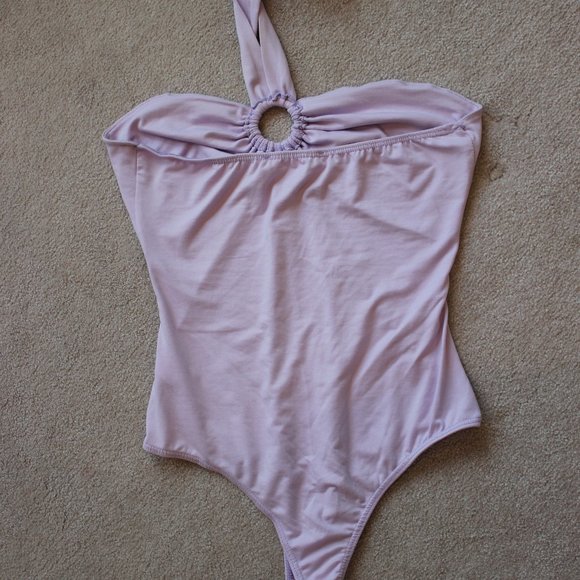 Blue Blush Purple Halter bodysuit - Picture 2 of 3